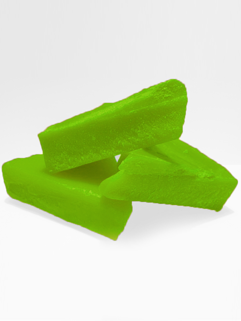 Кусковой воск салатовый для изготовления свечей 