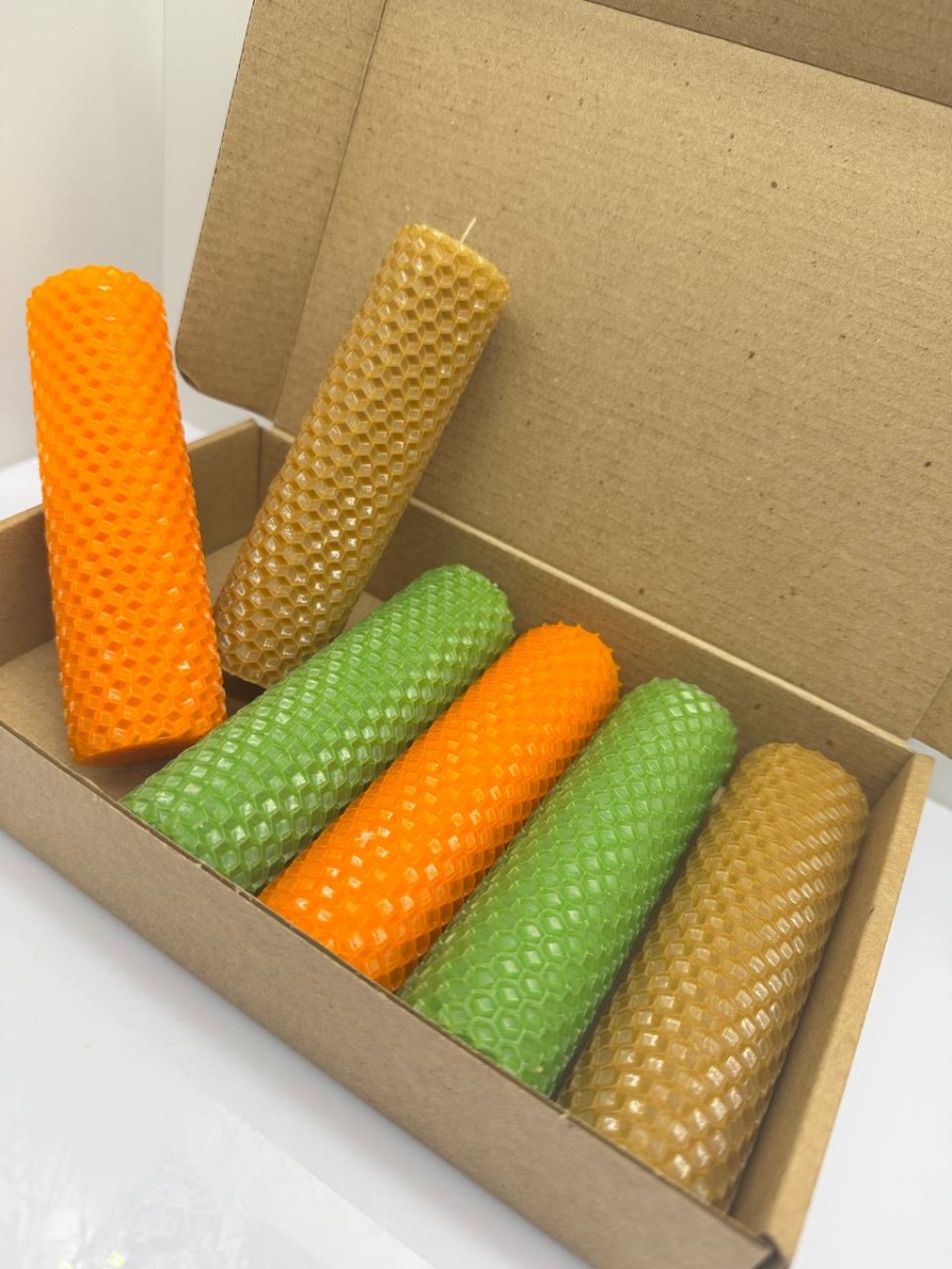 Набор свечей из вощины "Осенний лес"